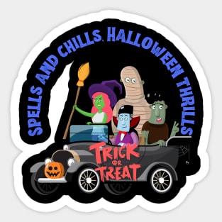 Spells And Chills Halloween Thrills Sticker